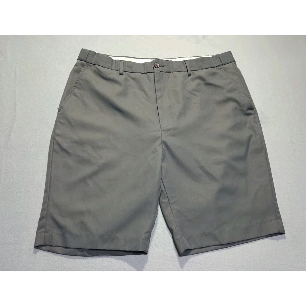 Linksport By Austad’s Mens Golf Shorts Size 40W Dark Gray Flat Front Polyester